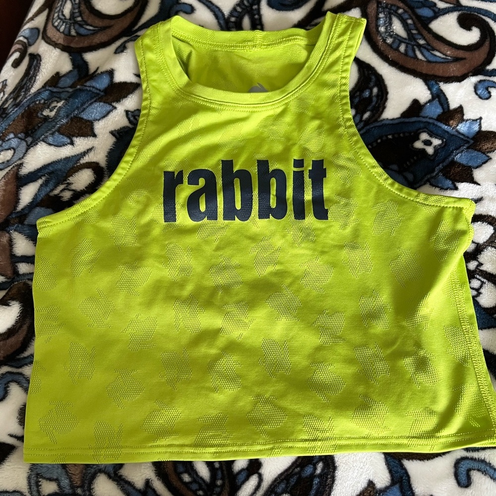 Rabbit running crop top size small